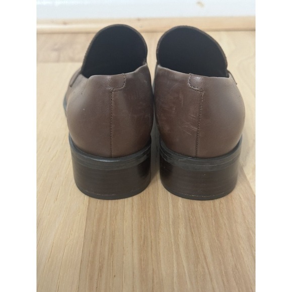 Franco Sarto Bocca Block Heel Loafers In Brown Size 8.5M - Picture 4 of 9